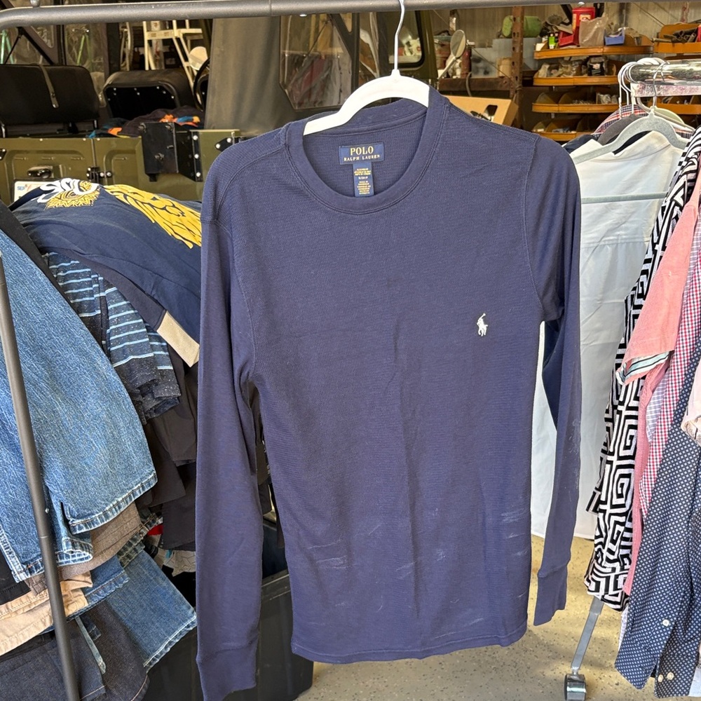 Polo by Ralph Lauren Men's Dark Blue Long Sleeve Tee
